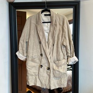 Linen Oversized Blazer